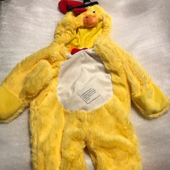 Baby Plush Chicken Jumpsuit Costume 0-24 Months - Picture 3 of 8